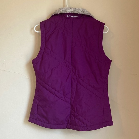 Columbia Women’s Purple Full Zip Vest Small - Picture 5 of 7
